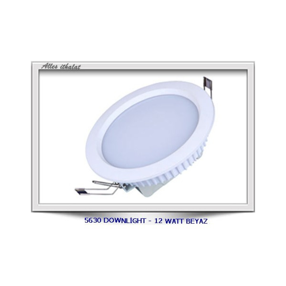 Alles LED Downli̇ght Tavan Lamba Armatür - 12 Watt Beyaz Armatür Fiyatı