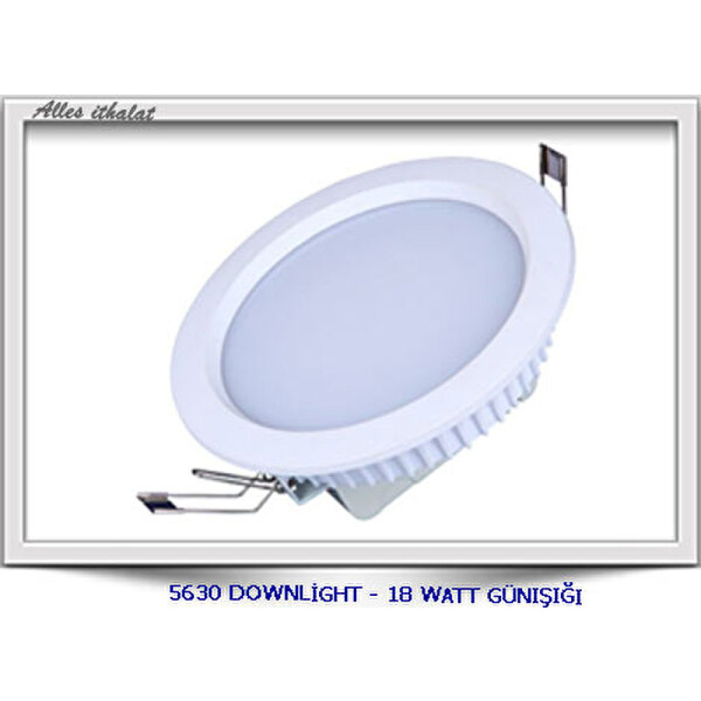 Alles LED Downli̇ght Tavan Lamba Armatür - 18 Watt Günışığı Armatür Fiyatı