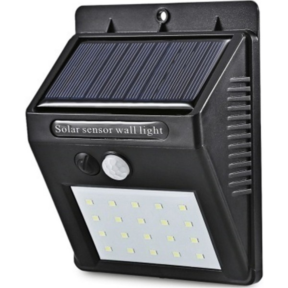 Alles Pır+Cdr+Dim Sensörlü 20 LED Solar Güneş Enerjili Su Geçirmez Duvar Lambası - Beyaz Armatür Fiyatı