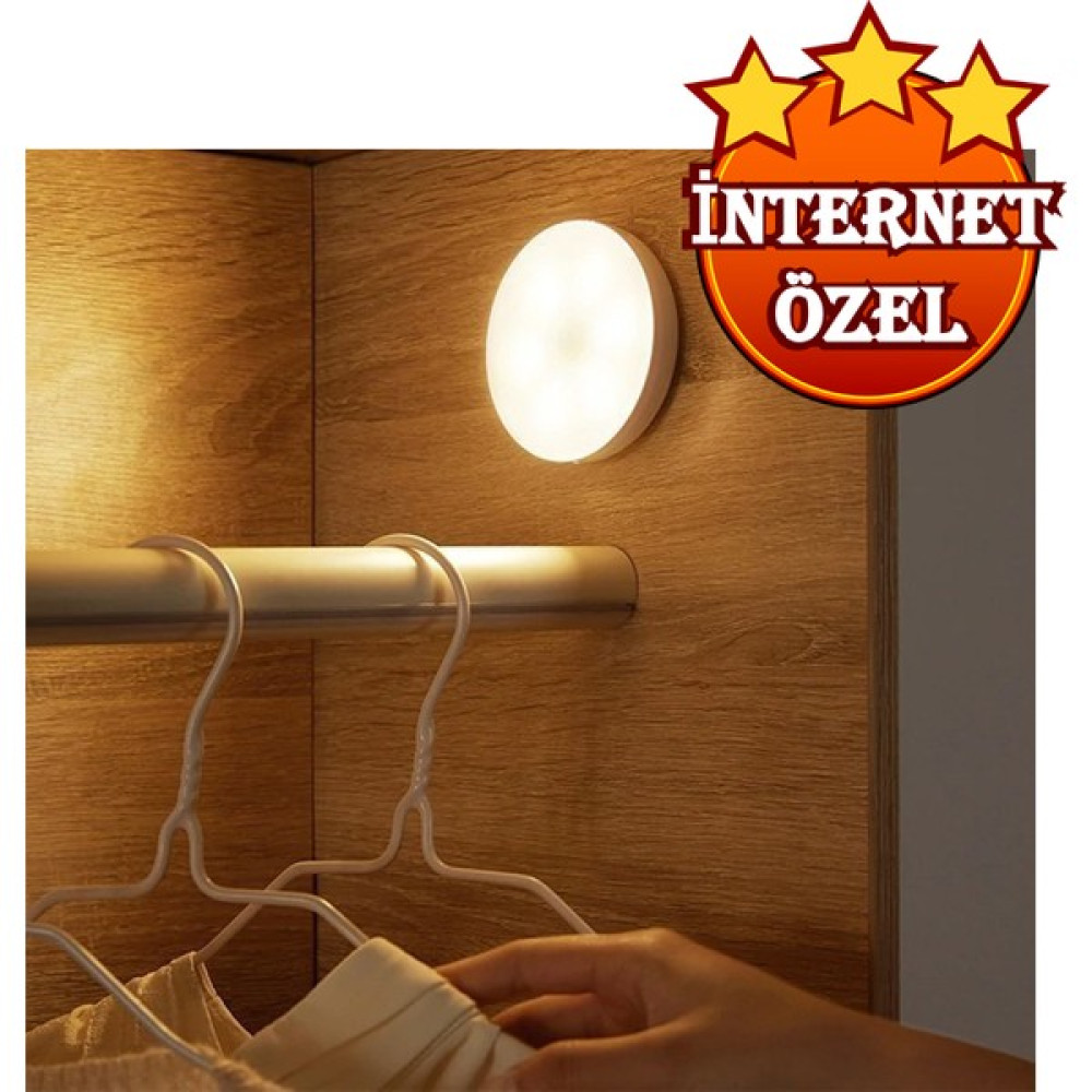 Alles Sensörlü Kabin LED Aydınlatma 4000K Kablosuz - Beyaz Armatür Fiyatı