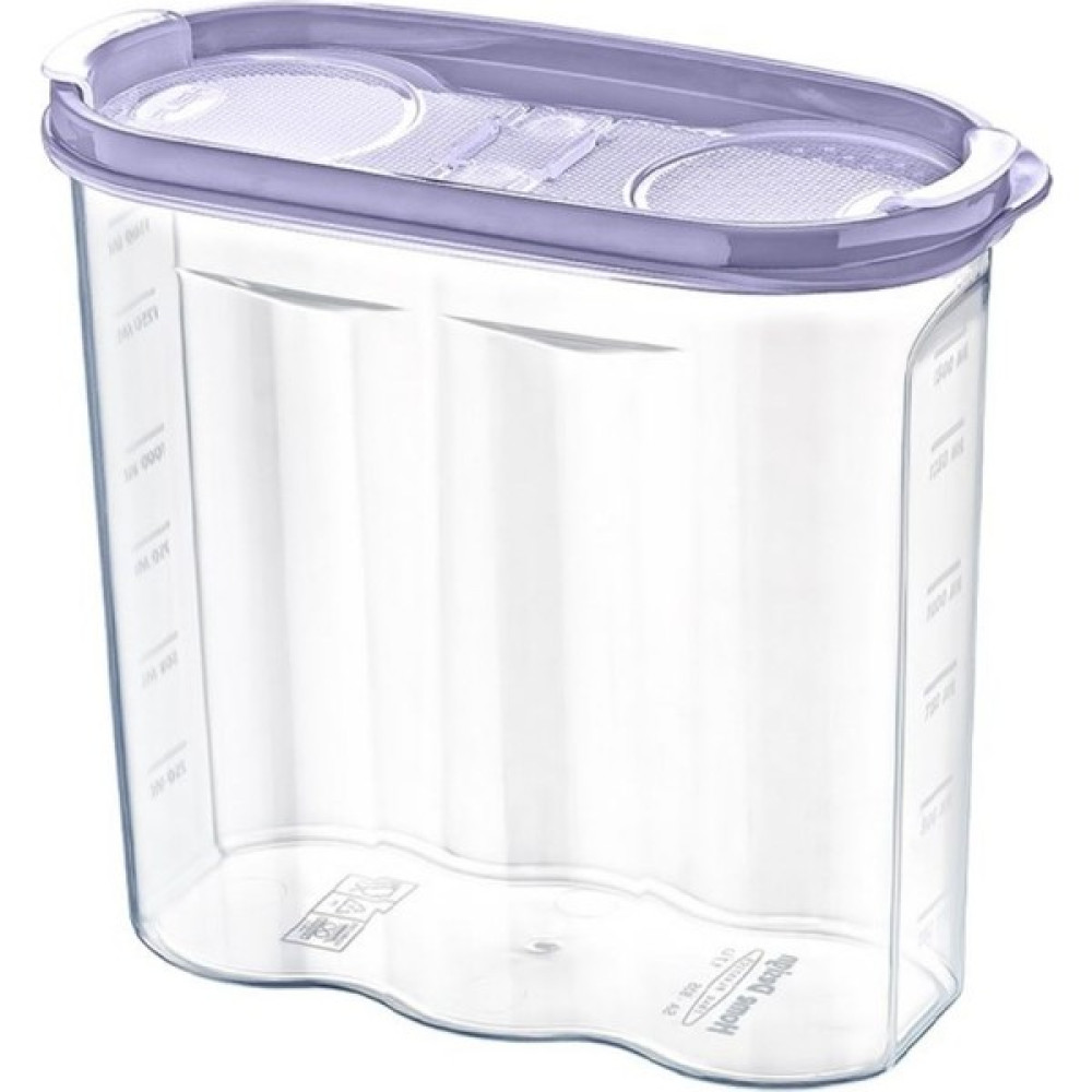 Alles Store 2 Kapaklı Ölçekli Erzak Kuru Gıda Saklama Kutusu Kabı - 1,7 Litre - SA935 Saklama Kapları Fiyatı