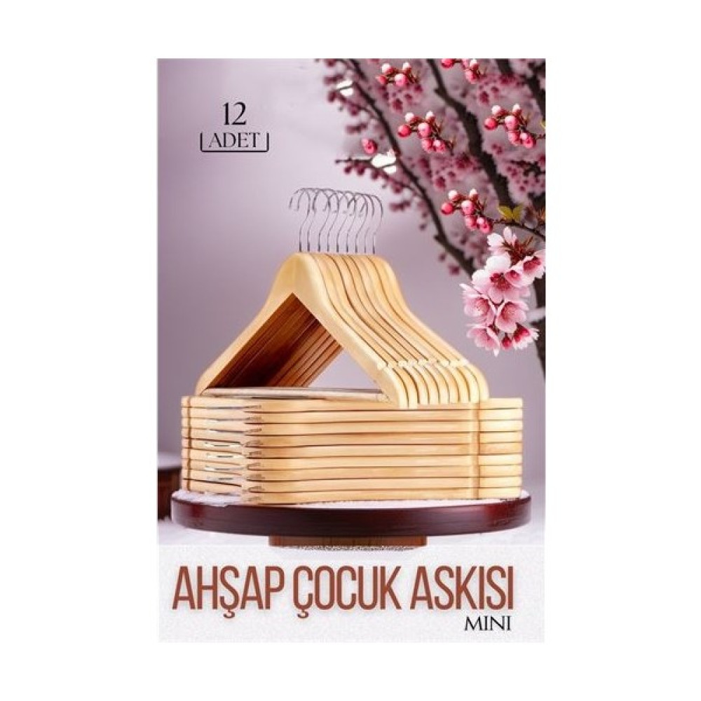 Alles Store Mini Ahşap Çocuk Elbise Askısı 12 Adet 719137 Bebek Odası Tekstili Fiyatı