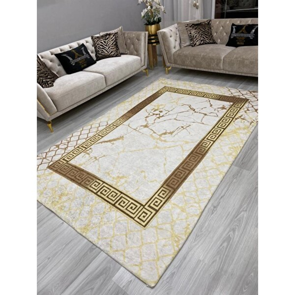 Allgelsin Çepeçevre Lastikli Halı Örtüsü Dekoratif Halı Kılıfı - 200 x 300 cm Salon & Oturma Odası Tekstili Fiyatı