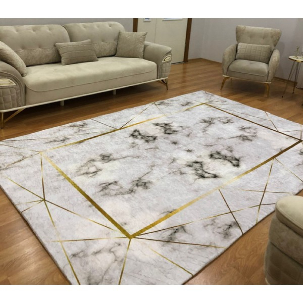 Allgelsin Çepeçevre Lastikli Halı Örtüsü Dekoratif Halı Kılıfı - Renkli - 160 x 230 cm Salon & Oturma Odası Tekstili Fiyatı