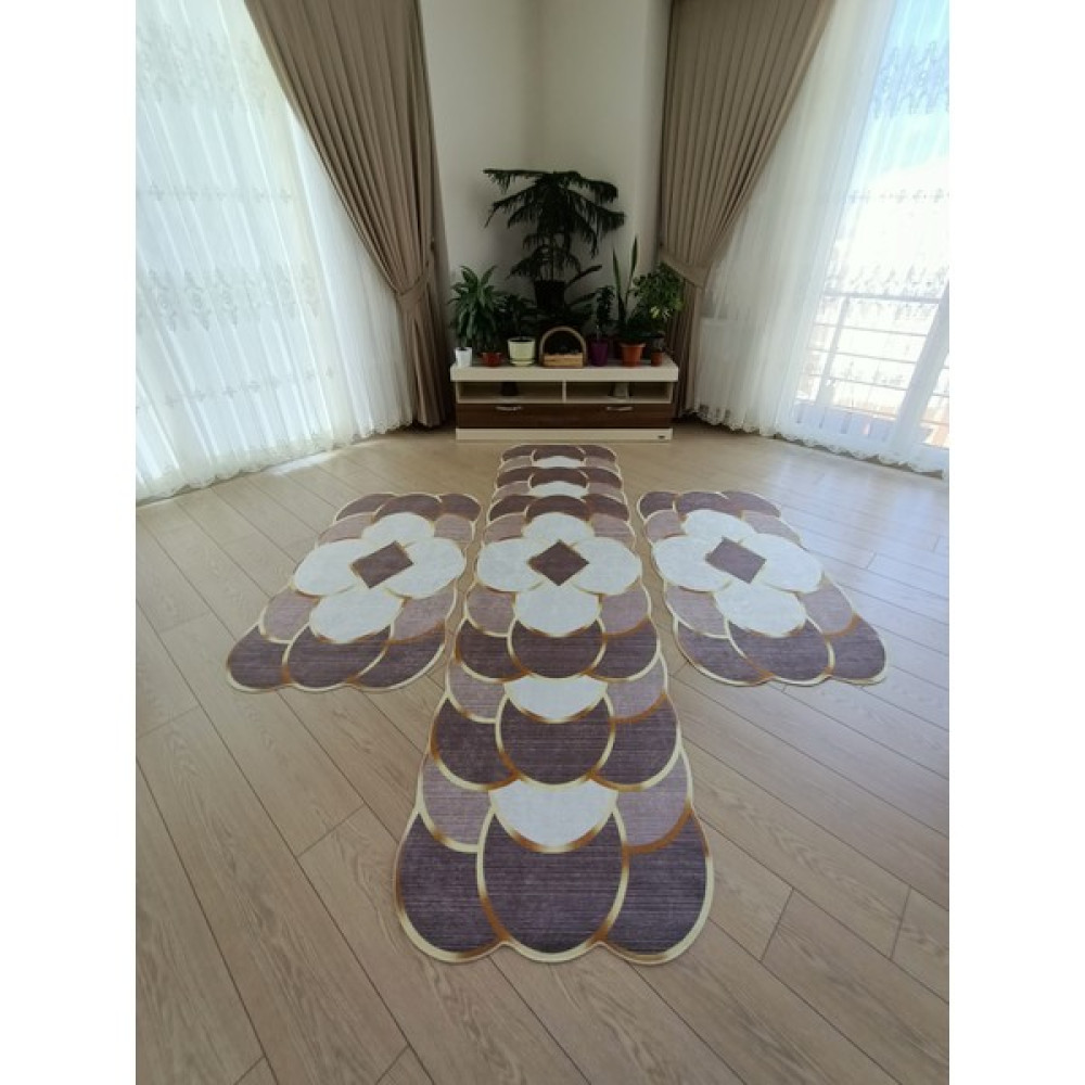 Allgelsin yatak Odası Halısı Seti 3 'lü Yatak Odası Halı Takımı 2 Adet 80X150 1 Adet 80X300 cm Halı Seti - ​80 x 150 cm - Terra Salon Halısı Fiyatı