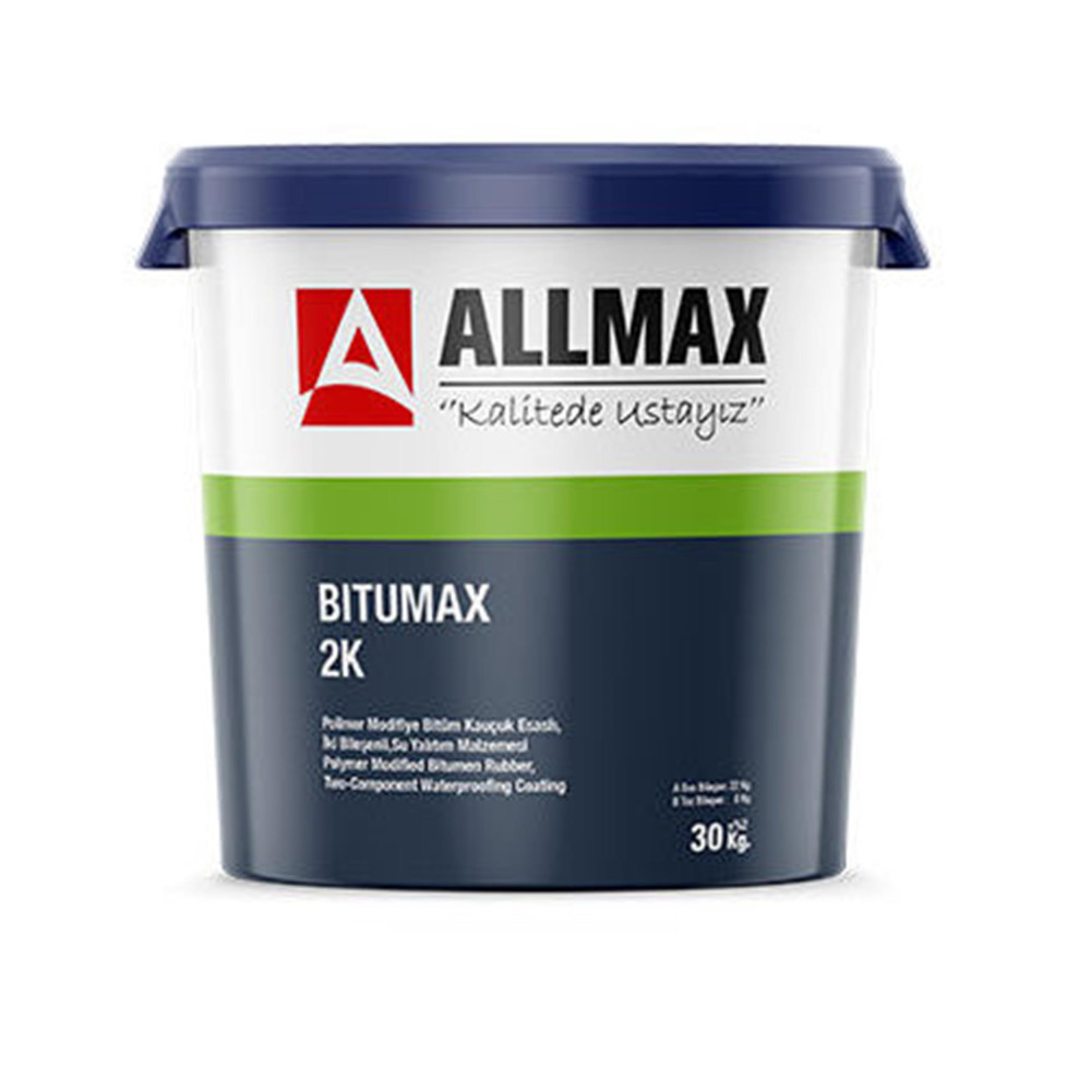 Allmax 22+8 Kg Bitumax Kauçuk Esaslı Çift Bileşenli Su Yalıtım Harcı (ALLMAX.BITUMAX 2K) Oto, Bahçe, Yapı Market Fiyatı