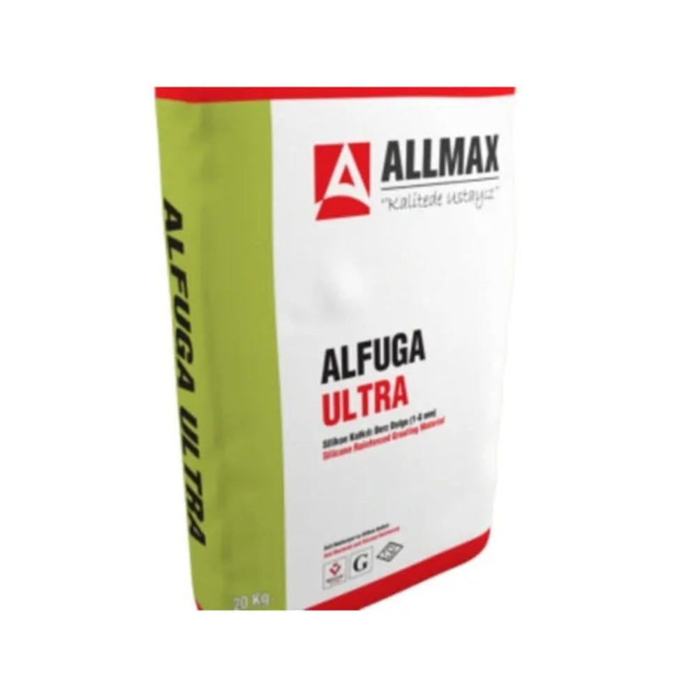 Allmax Gümüş Gri 20 Kg Alfuga Ultra Silikonlu Derz Dolgu (ALLMAX.ALFUGA GG20) Oto, Bahçe, Yapı Market Fiyatı