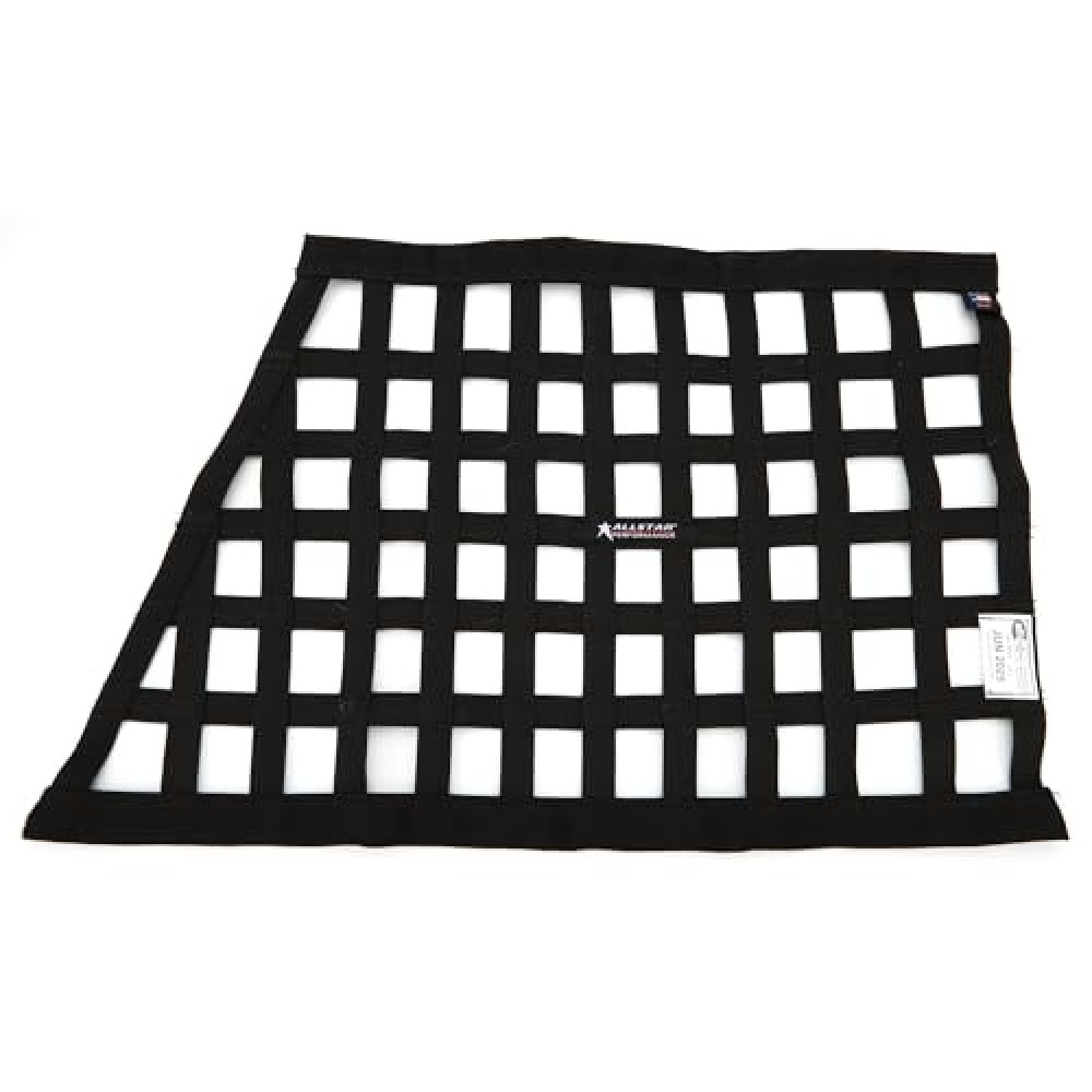 Allstar Performance ALL10288 Black 18" High x 29" Wide x 22" Wide Border Style Mount Oblong Ribbon Window Net