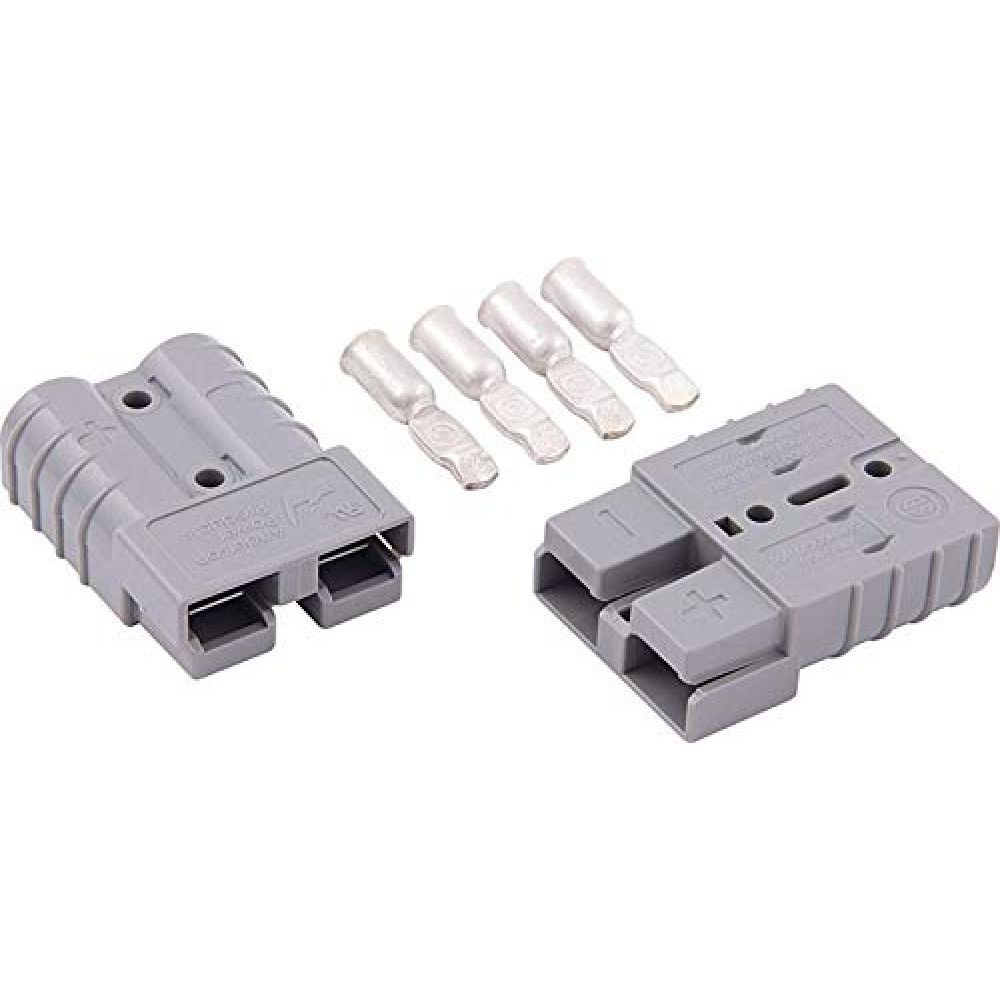 Allstar Performance ALL76320 Gray 50 Amp Rating Battery Cable Quick Disconnect for 6 Gauge Size Wire - Pair