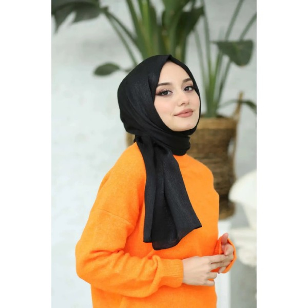 Alluring Ağaç Kabuğu Desenli Jakarlı Şal 80X190-DESEN-10 Eşarp Fiyatı