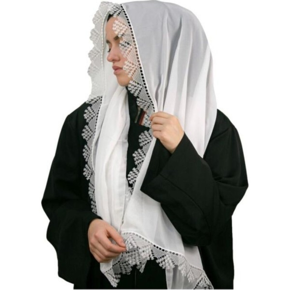 ALLURİNG ALLURİNG, Beyaz Iğne Oyalı Mevlüt Örtüsü Eşarp Fiyatı