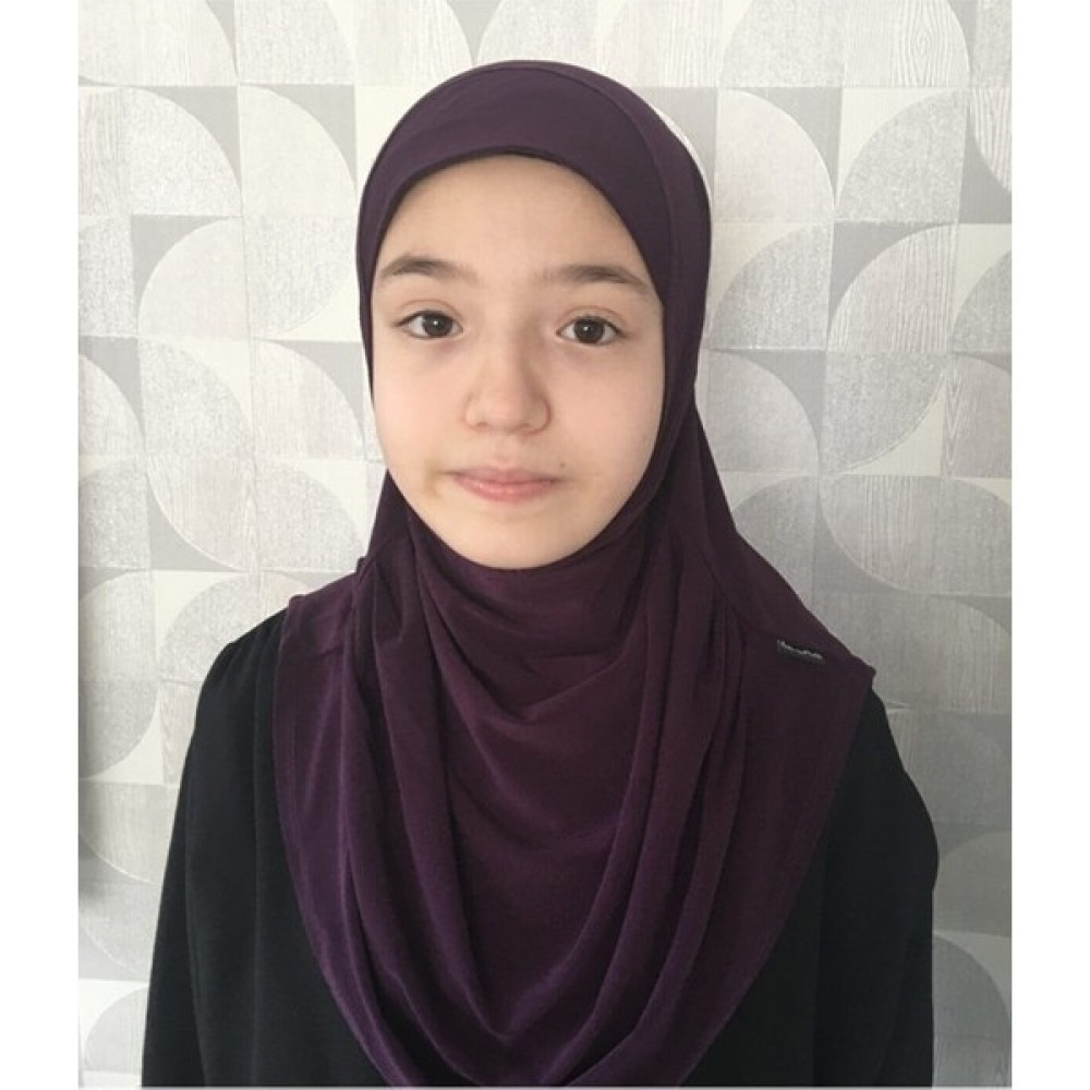 ALLURİNG Çocuk Pratik Eşarp Başörtüsü-Mor Eşarp Fiyatı