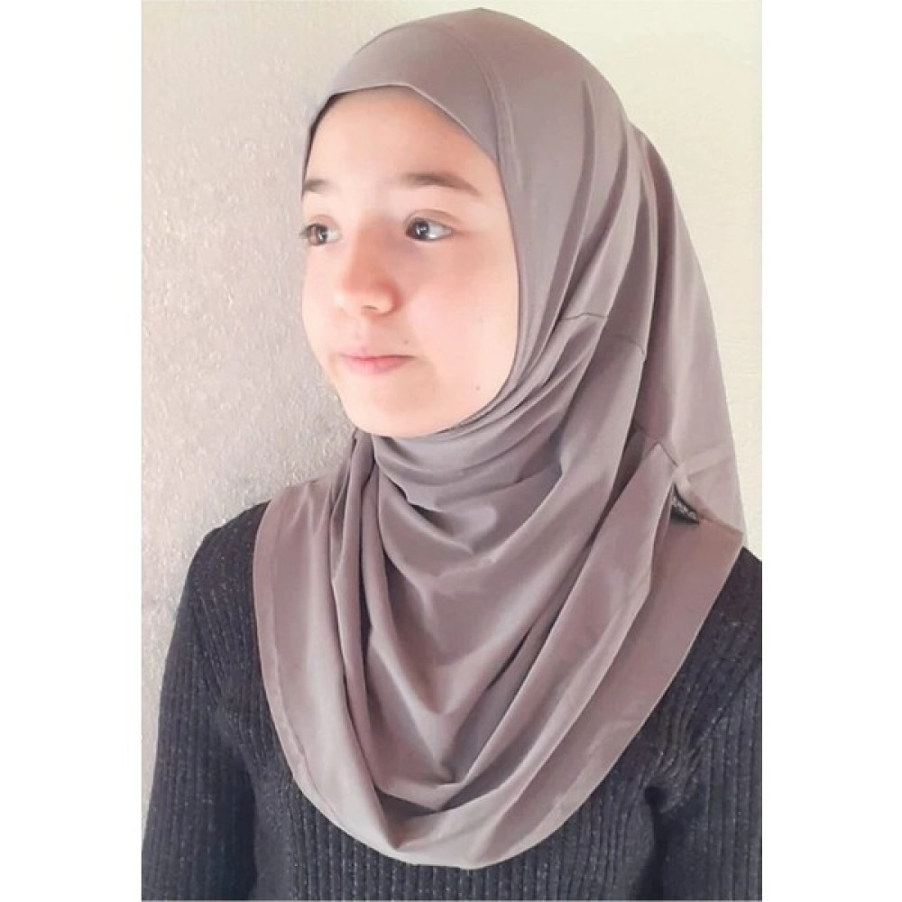 ALLURİNG Çocuk Pratik Eşarp Başörtüsü-Vizon Eşarp Fiyatı