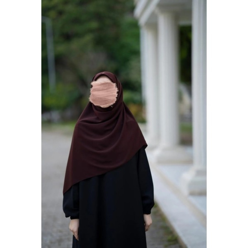 Alluring Medine Ipeği Büyük Boy Acı Kahve Eşarp  120 x 120 Eşarp Fiyatı