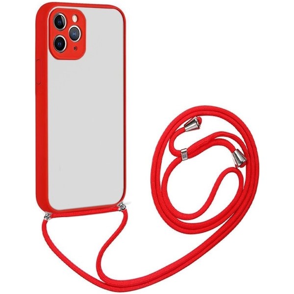 Ally Apple iPhone 11 Pro Max 6.7 Askılı Koruyucu Silikon Kılıf AL-33854 - Kırmızı Cep Telefonu Kılıfı Fiyatı