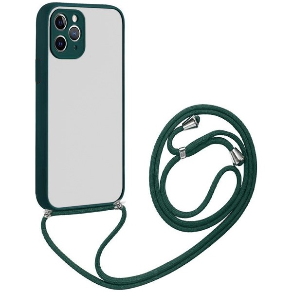 Ally Apple iPhone 11 Pro Max 6.7 Askılı Koruyucu Silikon Kılıf AL-33854 - Yeşil Cep Telefonu Kılıfı Fiyatı