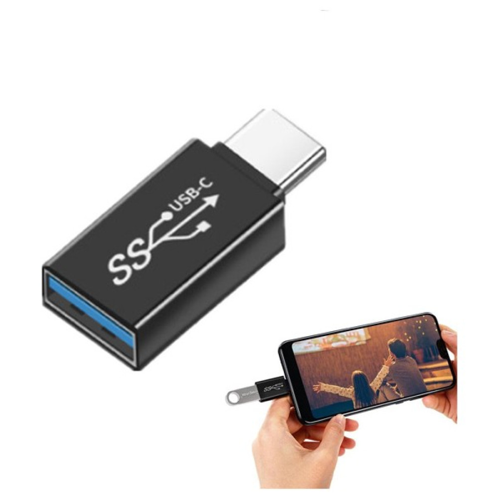 Ally Dişi USB To Type-C Otg Çevirici Dönüştürücü Adaptör ALL-36282 - Siyah Bilgisayar Çevirici ve Adaptörü Fiyatı