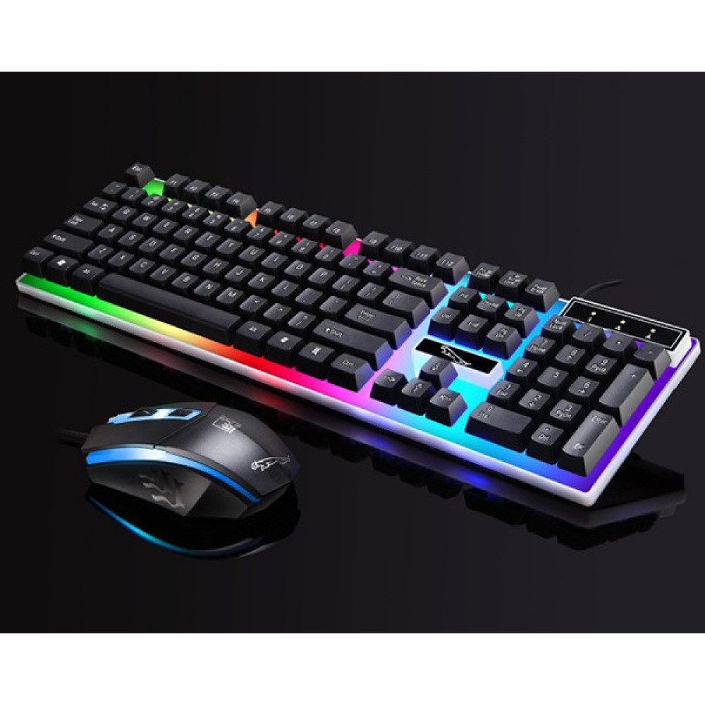 Ally G21 USB LED Işıklı Oyuncu Klavye ve Mouse Set - Siyah Klavye - Mouse Fiyatı