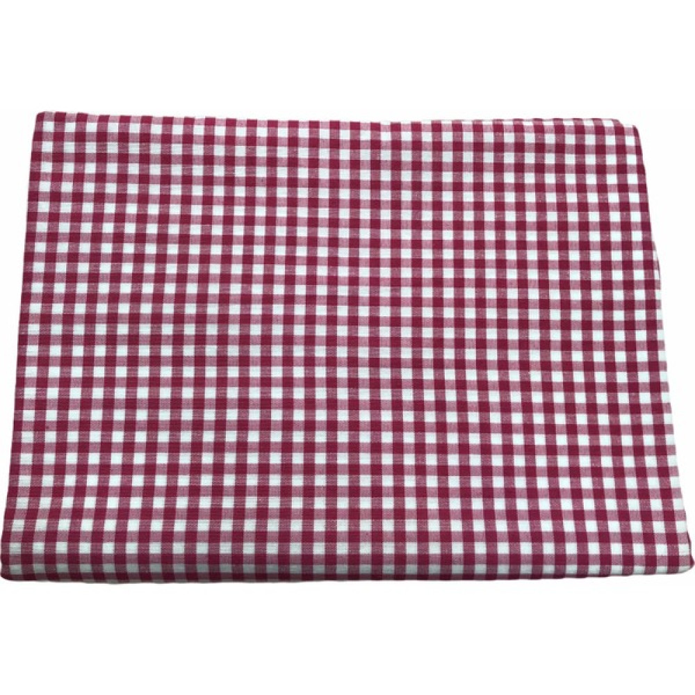 Ally Home Zefir Kareli Masa Örtüsü & Sofra Bezi - 170 x 170 cm - Kırmızı - Beyaz Masa Örtüsü Fiyatı