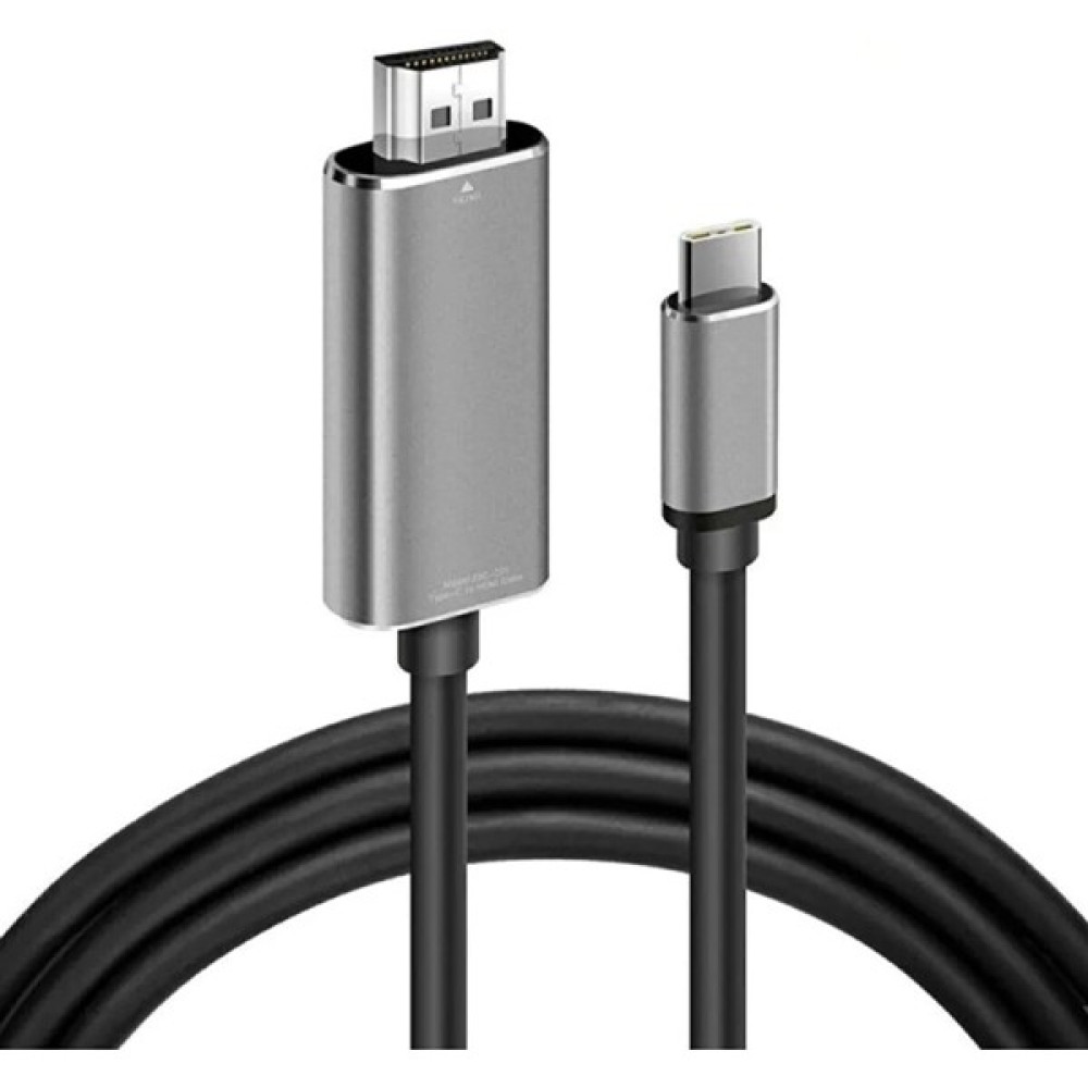 Ally Type-C To Hdmi 4K 60Hz Çevirici Görüntü Kablosu 1.8m - Hdtv Projektör - Siyah Bilgisayar Çevirici ve Adaptörü Fiyatı