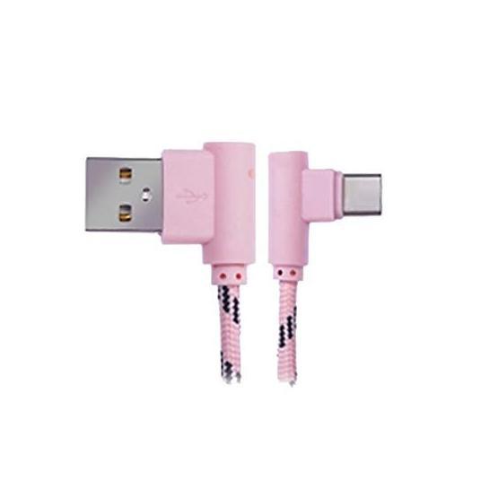 Ally Usb Type-C Eğik Başlı Halat 2 m Usb Kablo USB Kablo Fiyatı