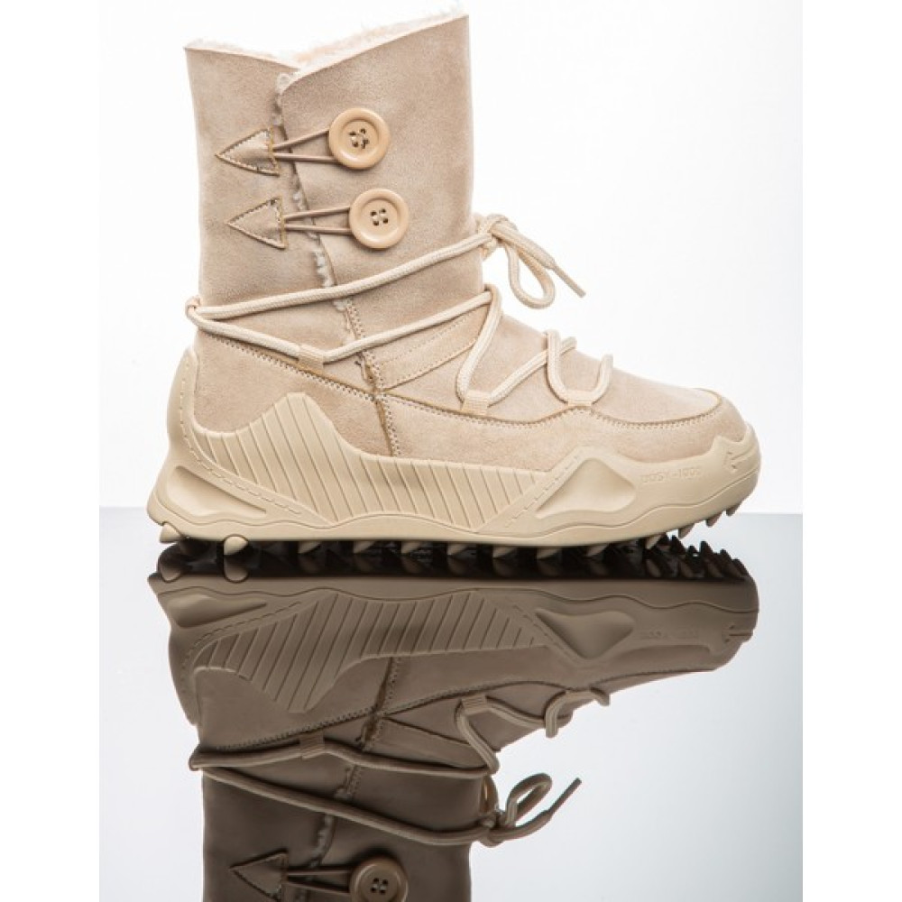 Allyup Imershoes Kadın Günlük Süet Bot Bootie Postal Içi Kürklü Düğmeli ve Bağcıklı Kaymaz Taban Kadın Botları Fiyatı