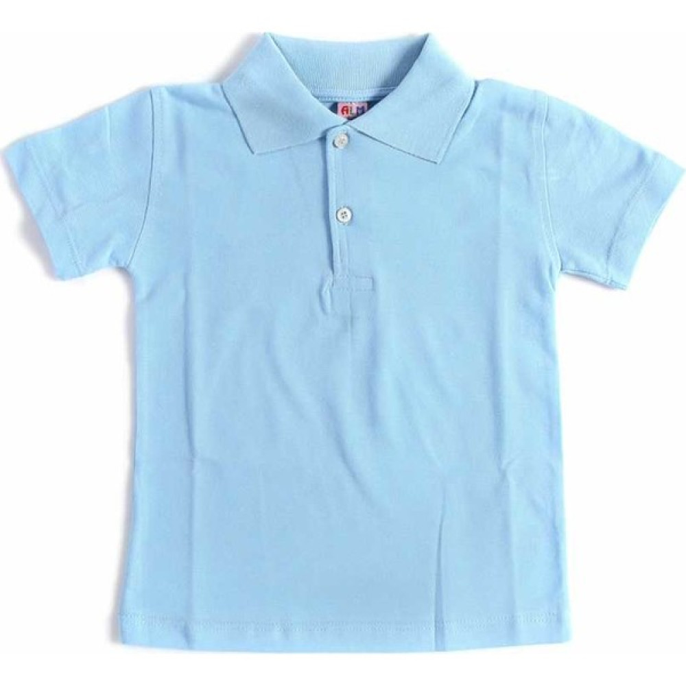 Alm Mavi Kısa Kol 6-16 Yaş Çocuk Okul Lakos /T-shirt - 80238-Mavi Erkek Çocuk T-shirt Fiyatı