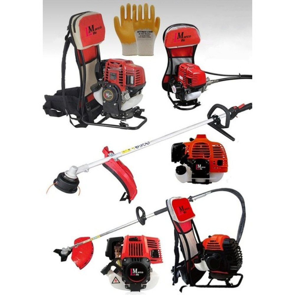 Alman Teknoloji 9.8 Hp Sırt Tipi Turbo Benzinli Motorlu Ot Çalı Tırpanı Çim Biçme Makinesi Bahçe Makinesi Fiyatı