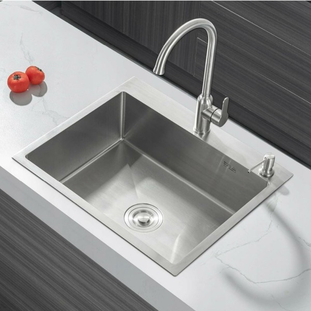 Almaya Tools Almaya Tezgah Üstü Gümüş Eviye 304 60*45 Bataryalar & Musluklar Fiyatı