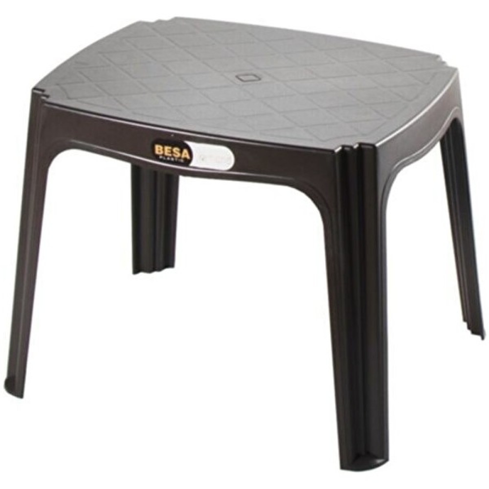 Almina Plastik Sehpa Bahçe Balkon ve Teras Sehpası 50 x 40 cm 2'li - Bordo - 50x40 Bahçe Masası Fiyatı