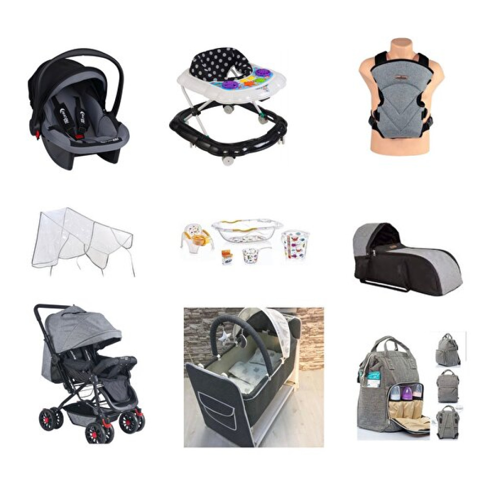 Almira Kids Çift Yön Bebek Arabası Puset Yürüteç Portbebe Kanguru Sallanır Beşik Puset 13 Parça Set Bebek Arabası ve Pusetler Fiyatı
