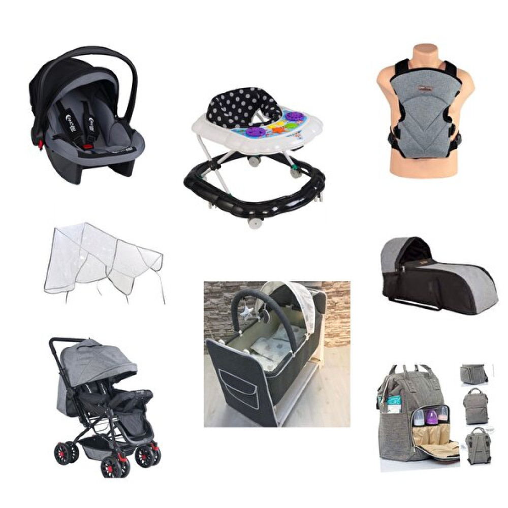 Almirakids Çift Yön Bebek Arabası Portbebe Kanguru Sallanır Beşik Puset Yürüteç 8 Parça Set Bebek Arabası ve Pusetler Fiyatı