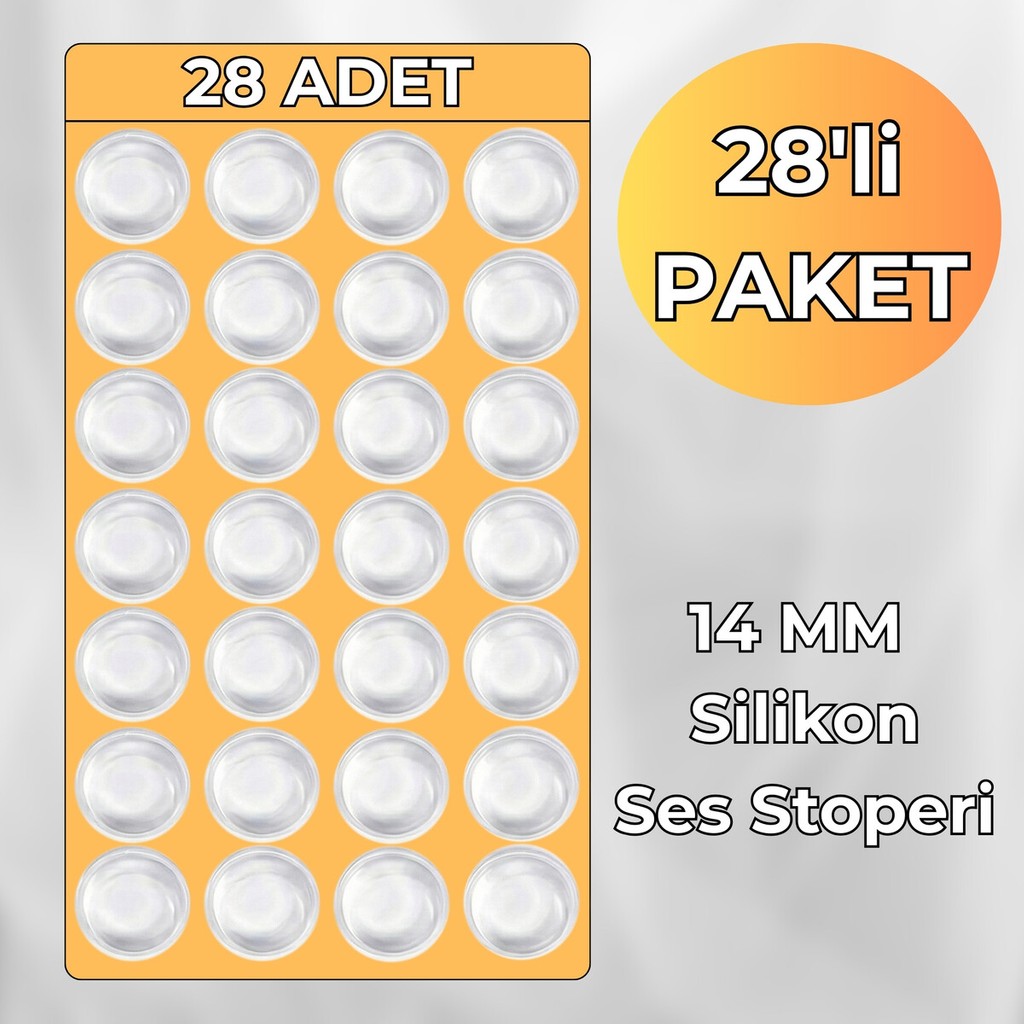 ALMITAL Yapışkanlı Silikon Ses Stoperi, 14 MM 28'li Paket SSD / Solid State Drive Fiyatı