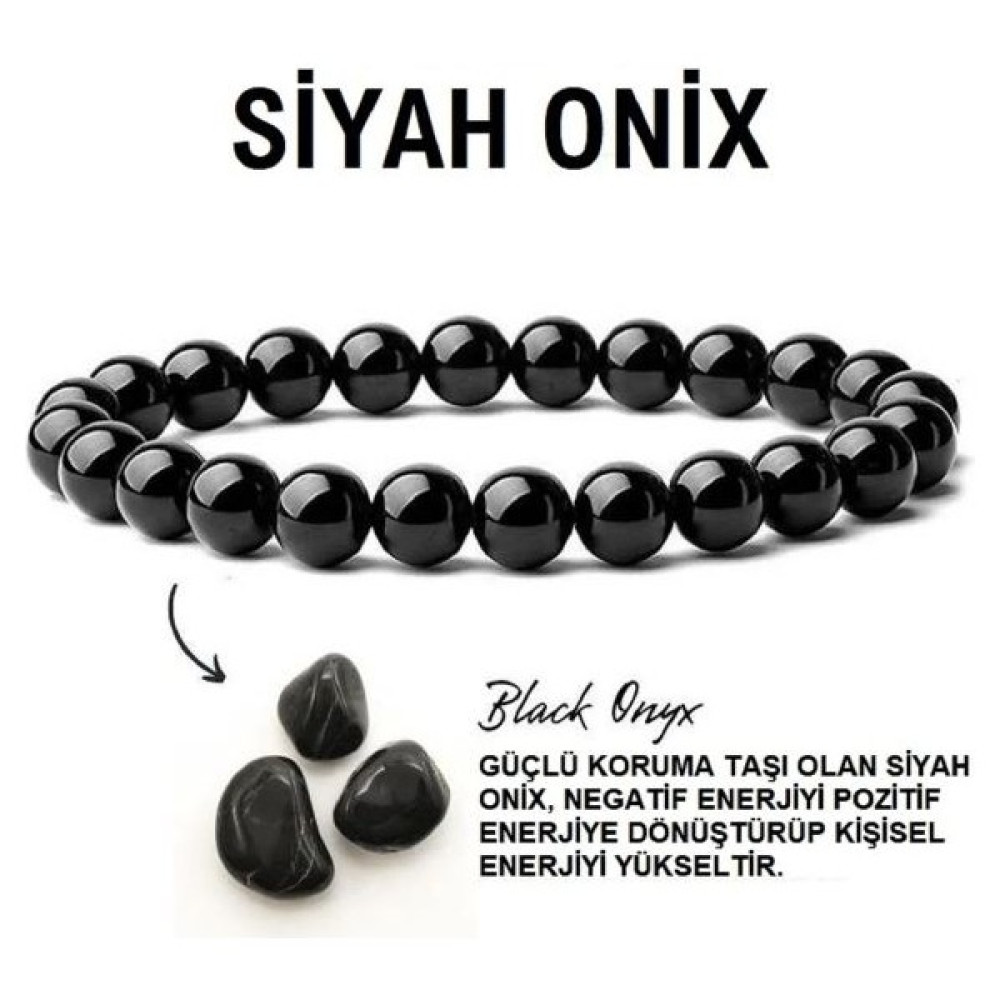 Alnis Atelier Oniks Doğal Taş Bileklik Saat ve Bileklik Aksesuarı Fiyatı