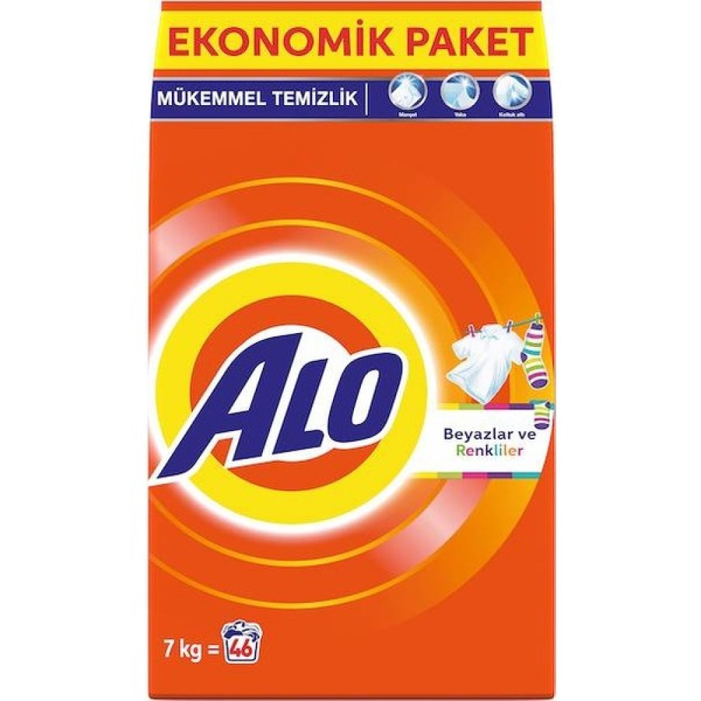 Alo Matik Çamaşır Deterjanı 7 kg Beyazlar ve Renkliler Çamaşır Deterjanı Fiyatı