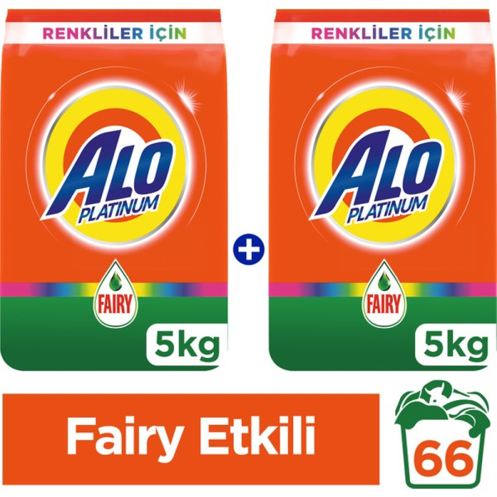 Alo Platinum Toz Çamaşır Deterjanı Fairy Etkili Renkliler İçin 5kg + 5kg - 10 kg Çamaşır Deterjanı Fiyatı
