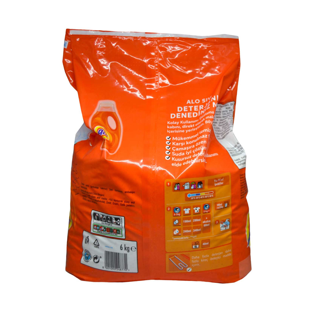 Alo Toz Çamaşır Deterjanı 6 kg Beyazlar ve Renkliler İçin