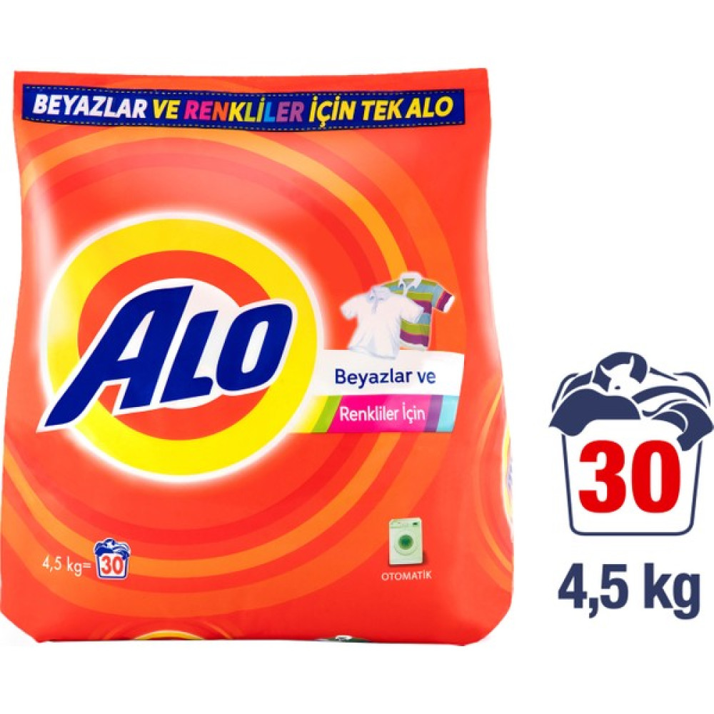 Alo Toz Çamaşır Deterjanı Beyazlar ve Renkliler İçin 4.5 kg - 4,5 kg Çamaşır Deterjanı Fiyatı
