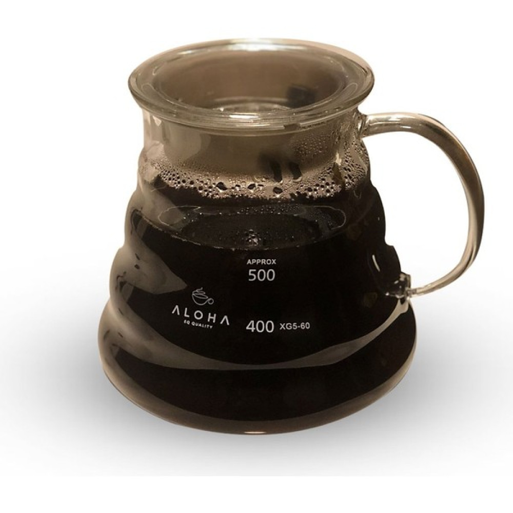 Aloha Cam Kahve Servis Ekıpmanı 600 ml - Glass Coffee Server 600 ml Sürahi Fiyatı