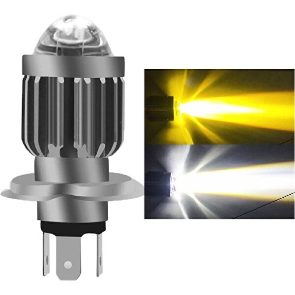 Aloneling Sunlink 10000LM H4 LED Moto H6 BA20D LED Motosiklet Far Ampulleri Csp Lens Beyaz Sarı Hi Lo Lamba Scooter Aksesuarları Sis Farları 12V (Y... Motorsiklet Lambaları Fiyatı
