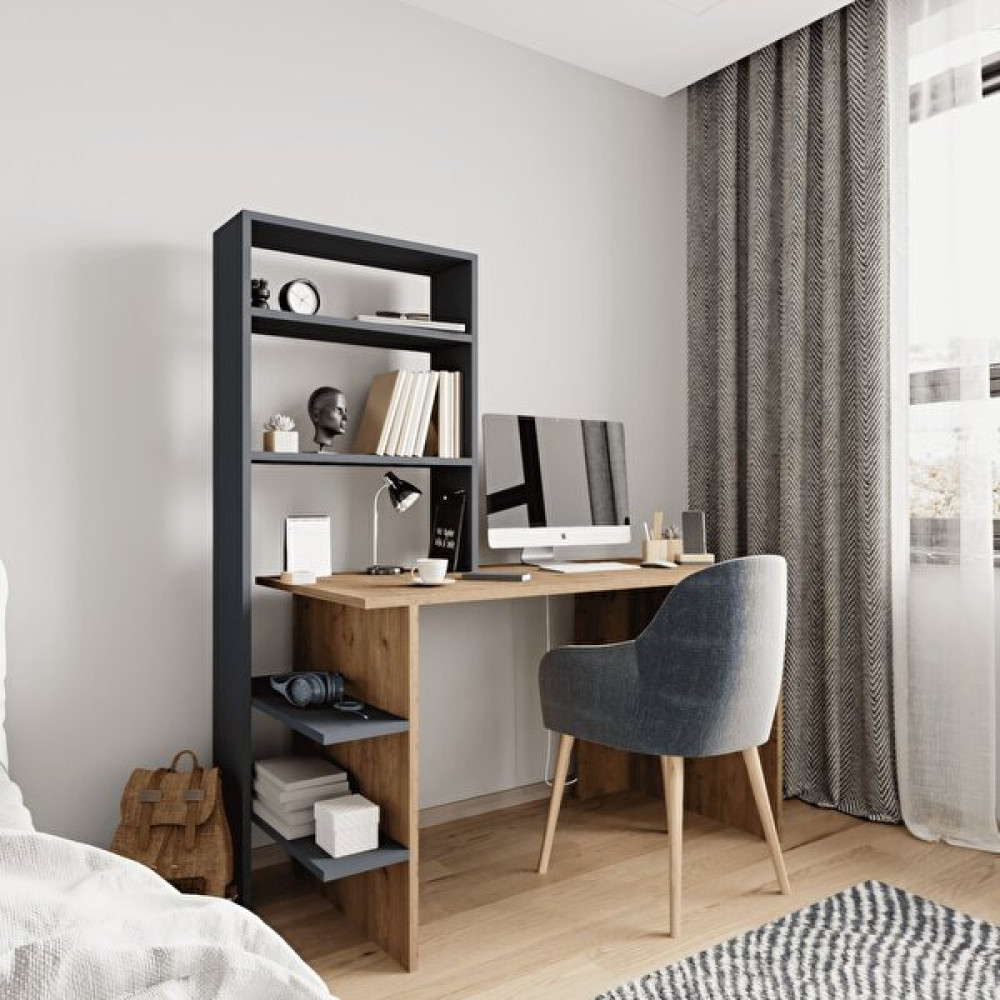 Alonex Alone x Aden 120 x 74 x 55 cm Çalışma Masası Bilgisayar Masası Ofis Ders - 150X120X55 - Beyaz Çalışma Masası Fiyatı