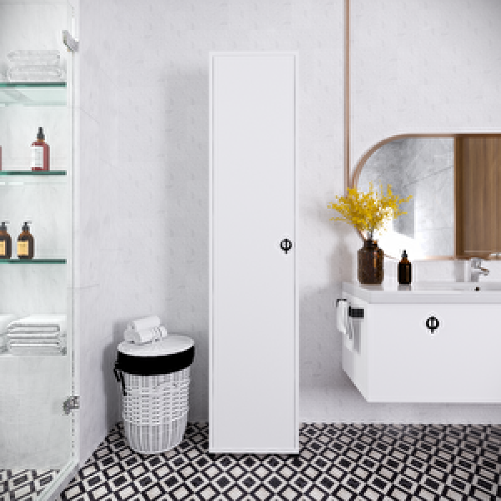 Alonex ALONEX HOME Rosso 5 Raflı Çok Amaçlı Mutfak Dolabı Banyo Dolabı Beyaz Banyo Dolabı / Mobilyası Fiyatı
