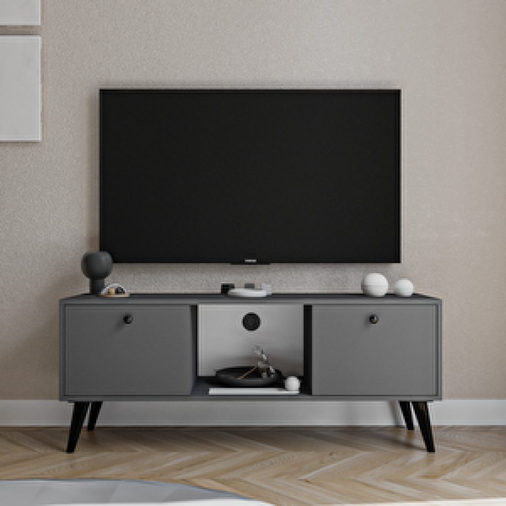 Alonex Force Tv Ünitesi Antrasit Televizyon Konsolu 140 Cm Ekonomik Modül Sehpa Tv Ünitesi / Sehpası Fiyatı