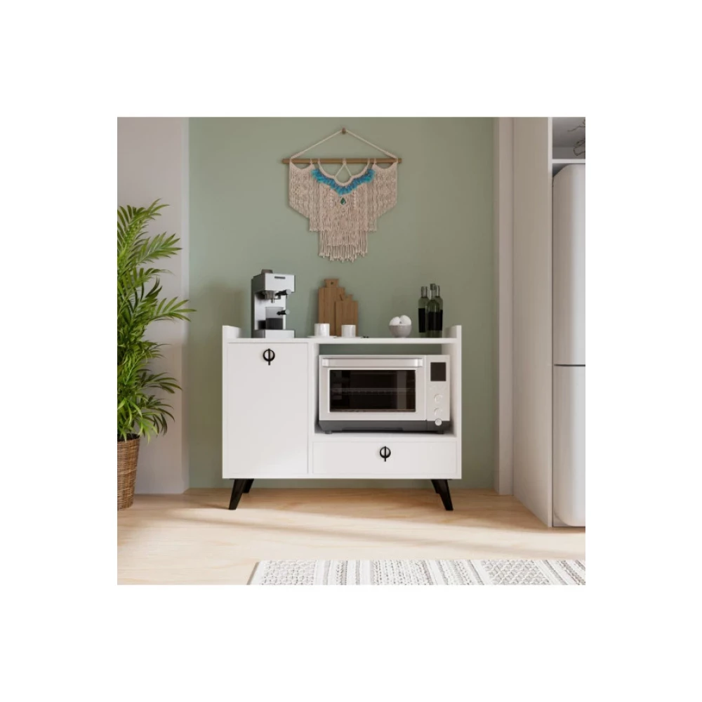 Alonex Home Aria Mikrodalga Dolabi Beyaz Cok Amacli Dolap, Mutfak Dolabi, 2 Kapakli, Gardrop & Dolap Fiyatı