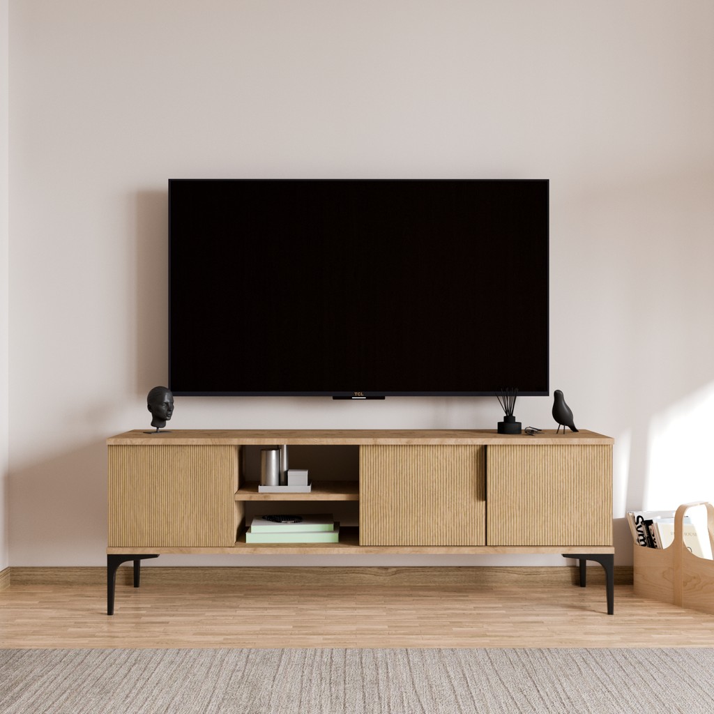 Alonex Tarz (Full YUNUS)150 cm Tv Ünitesi Tv Sehpası Raflı Tv Ünitesi Konsol - Kahverengi Tv Ünitesi / Sehpası Fiyatı