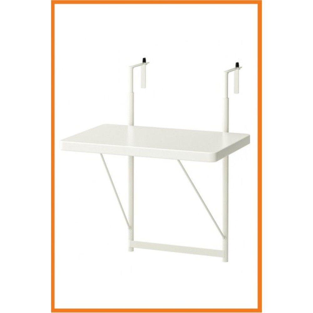 Alony Home Torparö Asılabilir Katlanabilir Balkon Masası 35 x 50 cm Beyaz Bahçe Masası Fiyatı