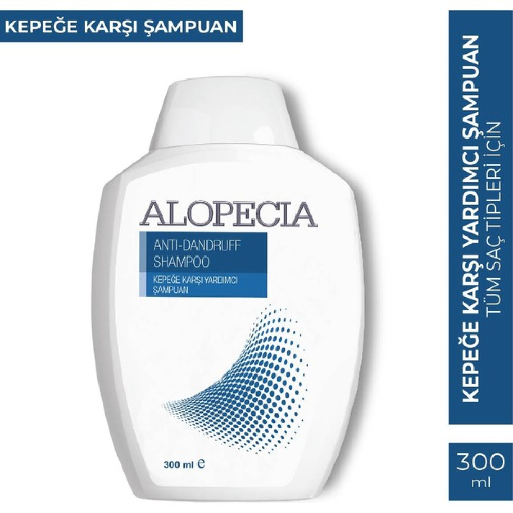 Alopecia Anti Dandruff Shampoo 300 ml - Kepek Şampuanı Şampuan ve Saç Kremi Fiyatı