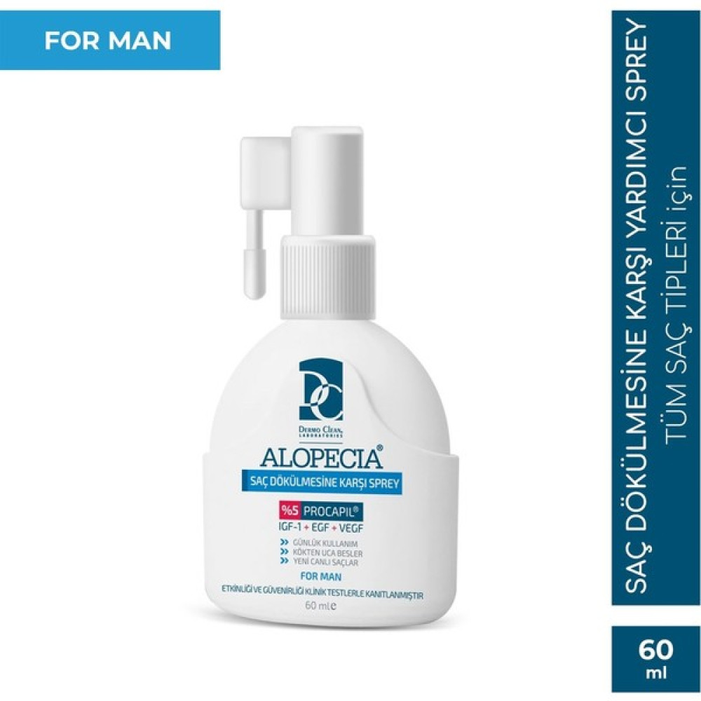 Alopecia Anti Hair Loss Serum Dermal Spray 60 ml - %5 Procapil Saç Serumu - 001 Saç Bakım Maskeleri & Serumlar & Spreyler Fiyatı