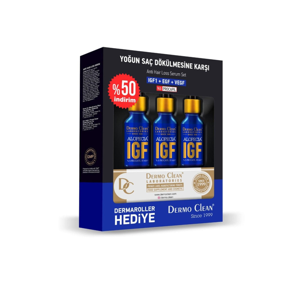 Alopecia Igf Serum 3lü Set Dermaroller Hediyeli Saç Bakım Maskeleri & Serumlar & Spreyler Fiyatı