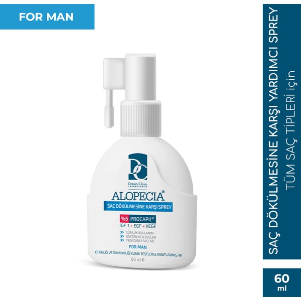 Alopecia Procapil ve IGF İçerikli Erkek Saç Spreyi 60 ML Saç Bakım Maskeleri & Serumlar & Spreyler Fiyatı